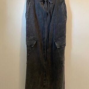 Polagram Charcoal Maxi Skirt